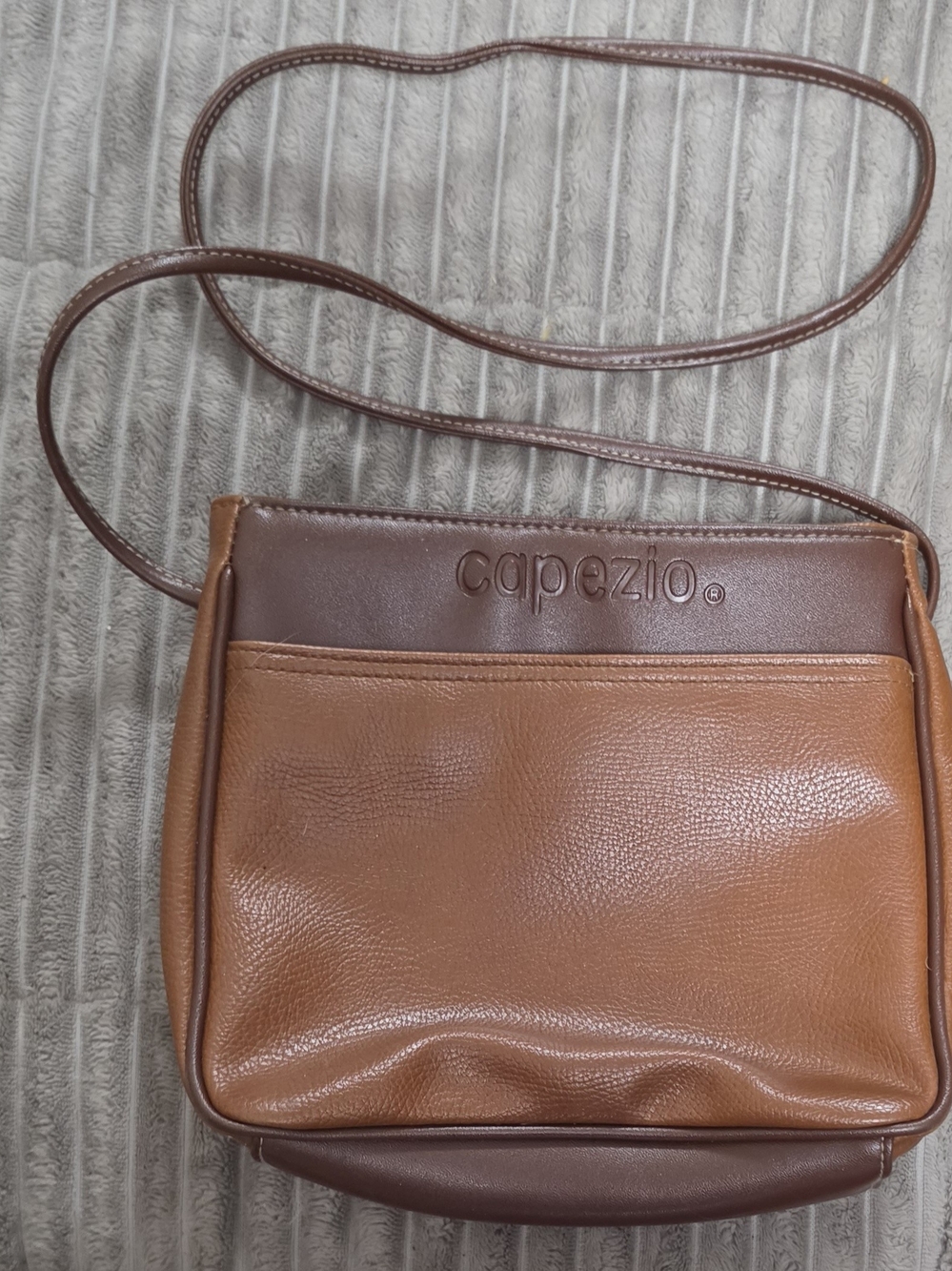Capezio Brown Leather Crossbody Bag - Classic Tan/Brown